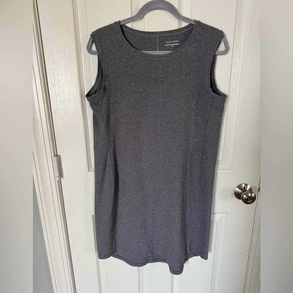 Eileen Fisher Gray Tank Dress. Size Medium